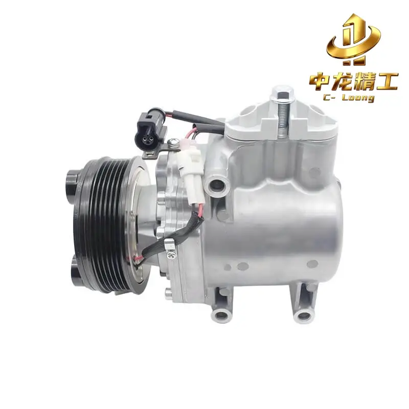 Ford Mondeo Mk3 V6 AC compressor, OE 1433094, left side showing the clutch pulley, connector and refrigerant port block
